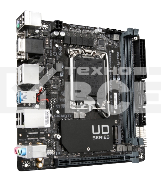 Материнская плата Gigabyte H610I DDR4, LGA 1700, Intel H610, 2xDDR4, 4xSATA, 1xM.2, 1xPCIe 4.0 x16, 1xHDMI, 1xVGA, 2xDP, 1x 1Gb LAN, 2xUSB-A 3.2 Gen 1, 4xUSB-A 2.0, 3x 3.5 мм, 7.1, Mini-ITX
