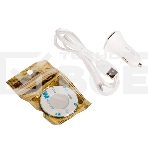 Автомобильная зарядка (от прикуривателя) 2USB 2.4A для Type-C More choice AC22a, белый, фото3