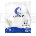 Шнур комм. Cabeus, кат. 5е, неэкр., U/UTP, RJ45/RJ45, PVC, AWG24, 0.3м, серый, фото 1
