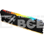 Оперативная память Kingston Fury Beast, DDR4, 16GB (1x16GB), 3200MHz, CL16, с радиатором, RGB, чёрный, фото 1