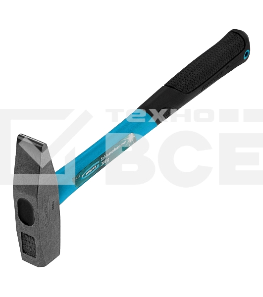 Молоток слесарный Gross 10273 300г, квадратный боек, фиберглассовая обрезиненная рукоятка