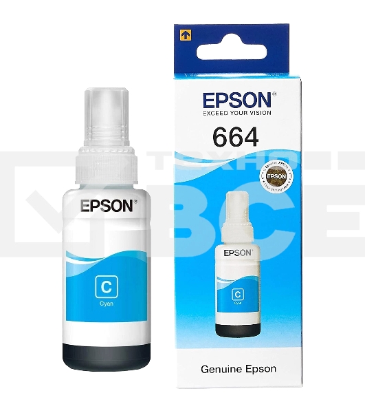Чернила для EPSON C13T66424A Epson L100 (cyan) 70 мл