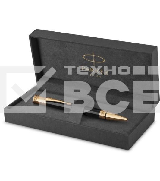 Ручка шариковая Parker Duofold K74 (CW1931386) Black GT, M, черные чернила, подарочная коробка