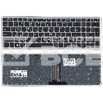 Клавиатура для ноутбука Lenovo IdeaPad U510 Z710 черная с серебристой рамкой, фото3