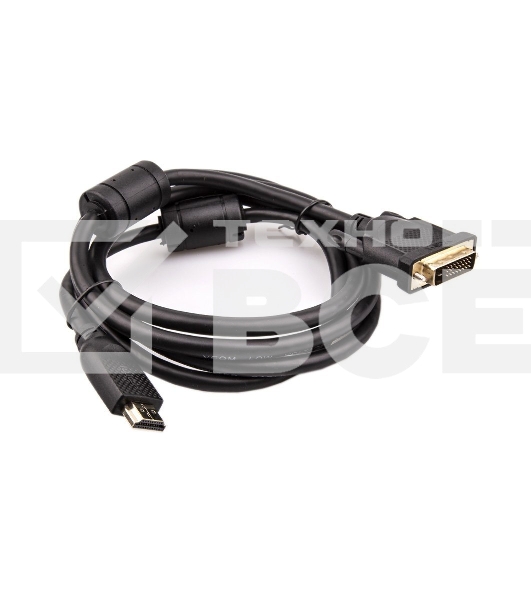 Кабель HDMI AM/DVI(24+1)M, 1.8м, CU, 1080P@60Hz, 2F, VCOM <CG484GD-1.8M>