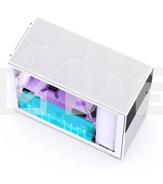Корпус без блока питания Case JONSBO D31 MESH SCREEN, Mini-Tower, TG, no fans, 1xUSB-A 3.0 + 1xUSB-C 3.2, mATX, mDTX, mITX White