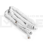 Патч-корд телефонный ExeGate TC4P4C-4M-W (шнур для телефонной трубки, витой, RJ-10 (4P-4C), 4м, белый), фото4