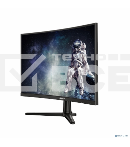 Монитор 27' Dahua DHI-LM27-E240C VA 1920x1080, 240 Гц, 1 мс, 16:9, 350 кд/м², HDMI 2.0, DP 1.4, 3.5 Jack, HDR10, изогнутый экран (1500R), черный