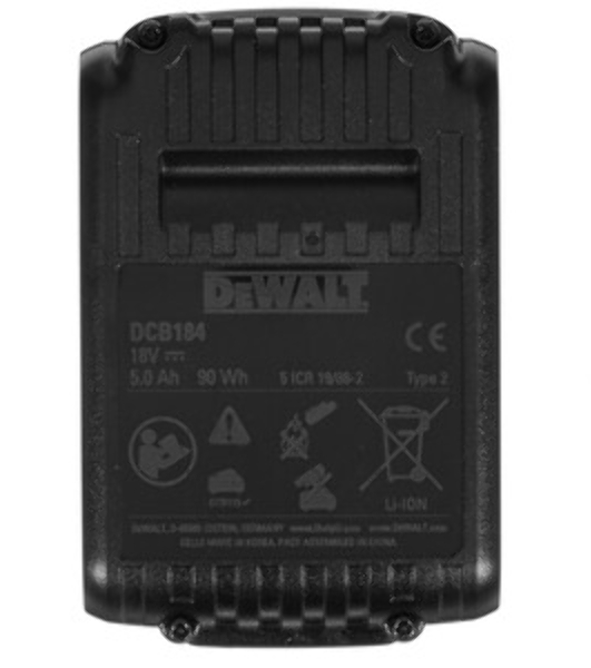 Аккумулятор для DeWalt DCB184 5.0Ah 18V Li-ion