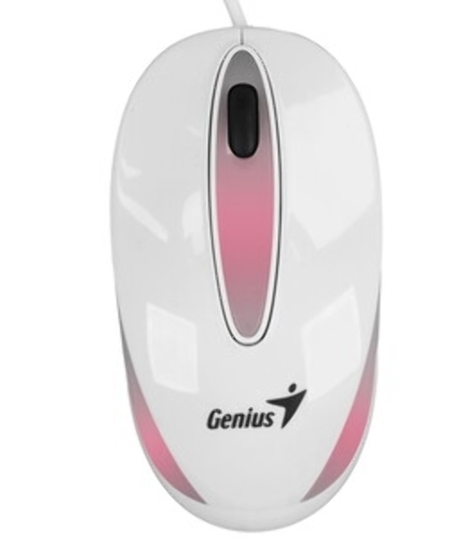 Мышь проводная Genius DX-Mini белый, 1000 dpi, USB, кнопки - 3