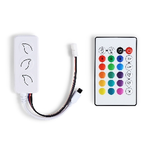 Контроллер GS11601 WIFI Tuya RGB+CCC 10A 12V 120W/ 24V 240W (ПДУ ИК CR2025)