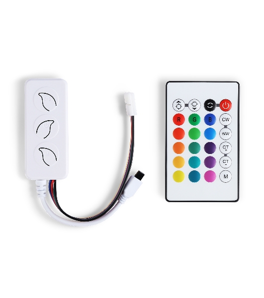 Контроллер GS11601 WIFI Tuya RGB+CCC 10A 12V 120W/ 24V 240W (ПДУ ИК CR2025)