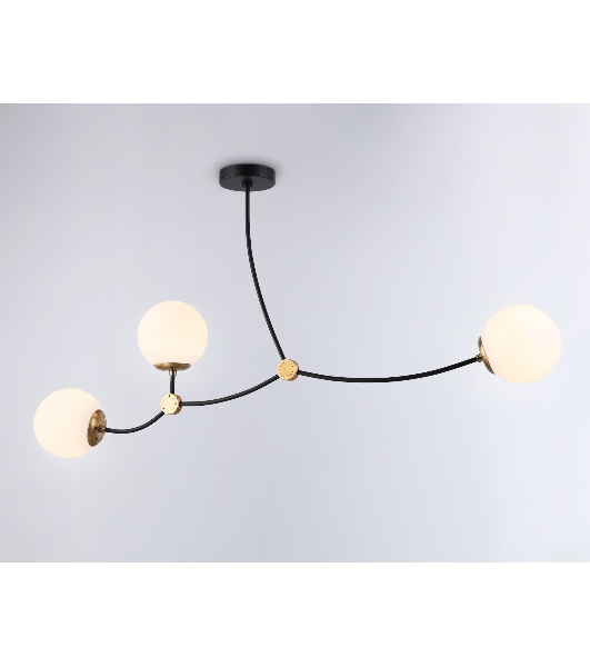 Светитльник Ambrella Light TR2568/3 BK/SB черный/бронза E27/3 max 60W 1130*150*540