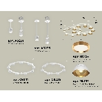 Светильник Ambrella light XR92211110/16 SWH/PYG/CL белый песок/золото желтое полированное/прозрачный GX53, фото 1