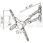 Кронштейн для телевизора Kromax TECHNO-5 серый 15