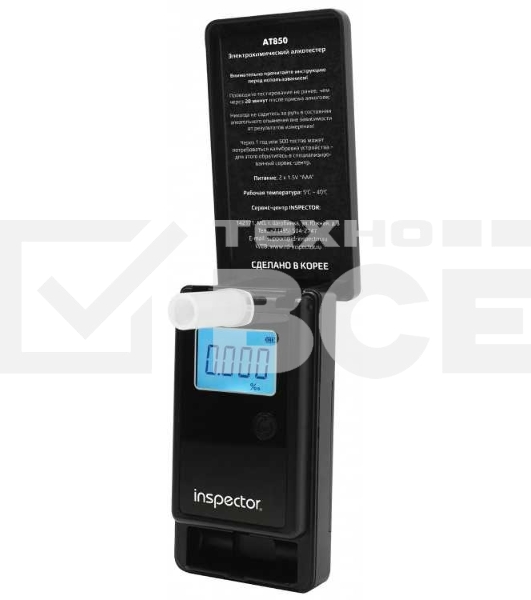 Алкотестер Inspector AT850 электрохимический черный