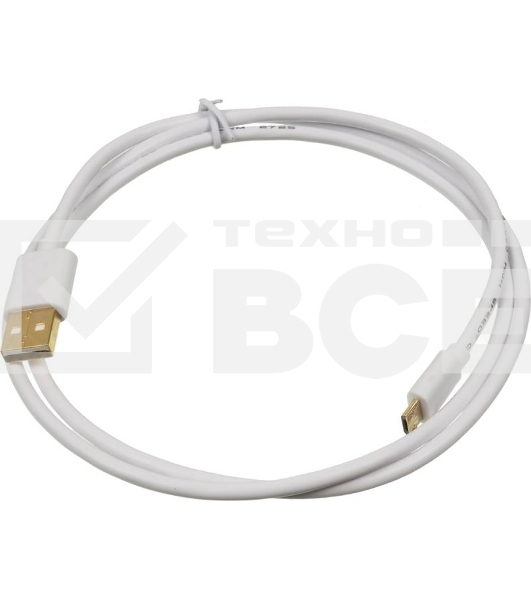 Кабель USB2.0 2A Square USB A (m)/micro USB  B (m) 1м Позолоченные контакты