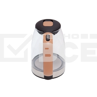 Чайник Centek CT-0065 <Beige> стекло, 1.7л 2200Вт, LED-подсветка, мерная шкала, защита от вкл б/воды