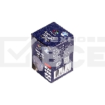 Лампа шар e27 6 LED  Ø45мм - красная, прозрачная колба, эффект лампы накаливания, фото3