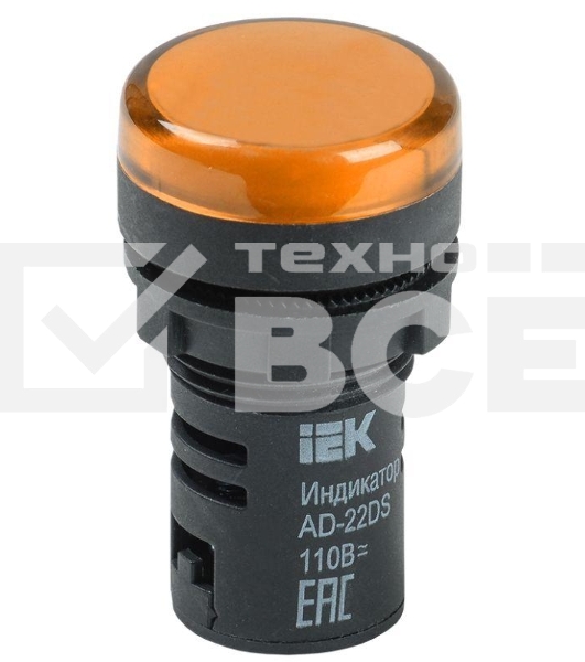 Арматура светосигнальная AD-22DS 24В AC/DC жел. ИЭК BLS10-ADDS-024-K05