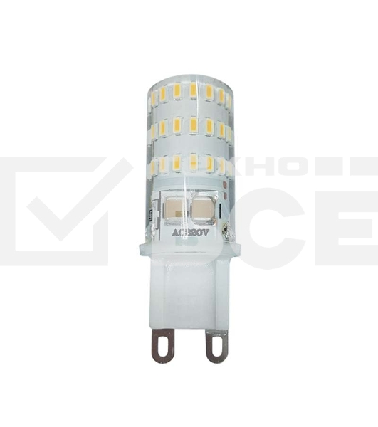 Лампа светодиодная PLED-G9 5Вт капсульная 2700К тепл. бел. G9 300лм 220-230В JazzWay 1032102B