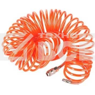 Шланг спиральный для пневмоинструмента PATRIOT PU 156x8мм полиамид быстросъем.