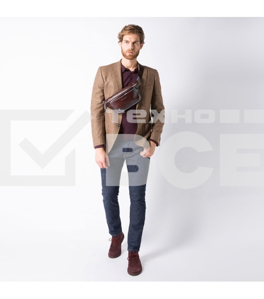 Сумка на пояс Piquadro Blue Square CA2174B2/MO/коричневый натур.кожа