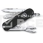Нож перочинный Victorinox Classic Dark Illusion (0.6223.3G) 58мм 7 функций черный карт.коробка, фото 1