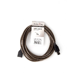 Кабель удлинительный USB2.0 AM/AF прозрачная изоляция 3m Telecom <VUS6956T-3M>