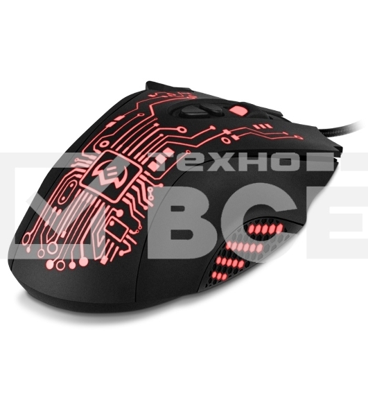 Мышь проводная SVEN RX-G715 черный, 3200 dpi, USB, кнопки - 8