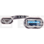 Кабель-адаптер  Type-Cm --> USB 3.0 Af , OTG, 1,5A , 5,0Gbps , Alum grey 0,2m Telecom (TC409M), фото5