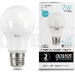 Светодиодная лампа LED Elementary A60 7W E27 540lm 4100K 1/10/100 0 GAUSS 23227A, фото2