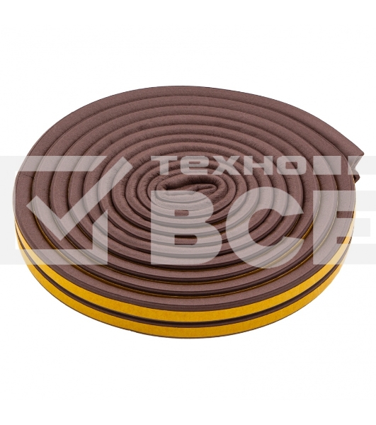 Уплотнитель резиновый Сибртех, 6 м, профиль 