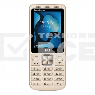 Мобильный телефон BQ 2455 Boom Quattro золотистый