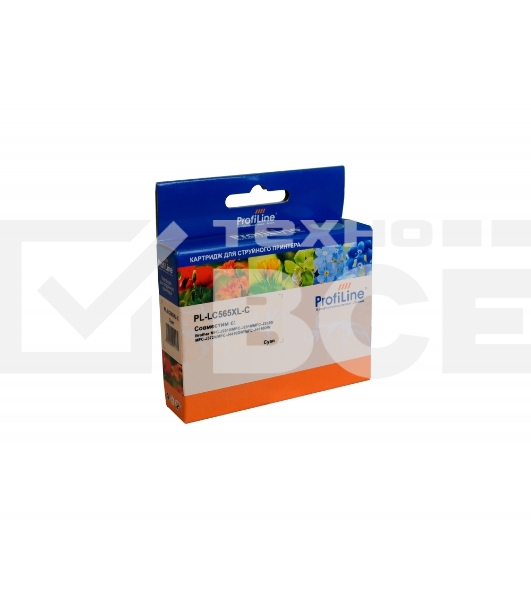 Картридж струйный совместимый PL-LC565XL-C для Brother MFC-J2310/MFC-J2510/MFC-J3520/MFC-J3720/MFC-J4410/MFC-J4510 Cyan водн PL