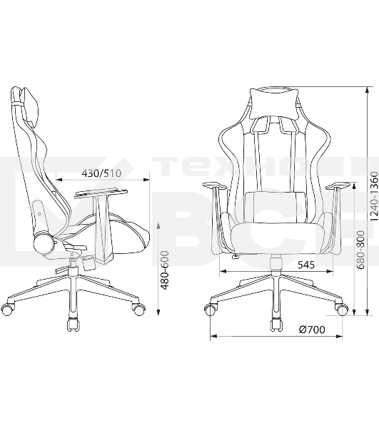 Кресло игровое Zombie GAME RGb черный эко.кожа/ткань крестов. пластик