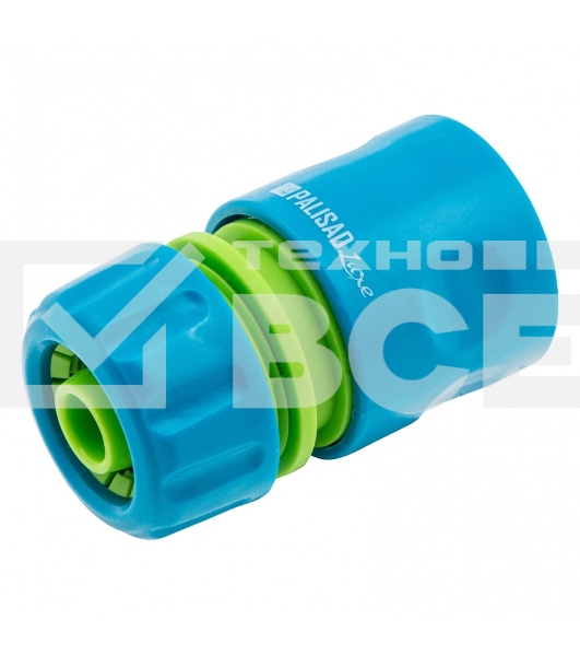 Соединитель пластмассовый быстросъемный LUXE Palisad для шланга 1/2', однокомпонентный