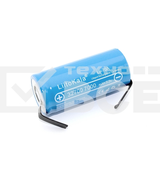 Аккумулятор LiitoKala Lii-70A-N высокотоковый with connectors LiFePO4 3.2V, 7000mAh типа 32700