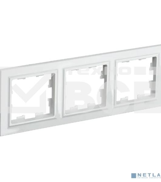 Рамка 3-мест. IEK BRITE РУ-3-БрБ бел.
