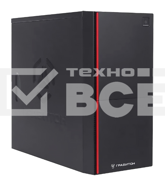Персональный компьютер Гравитон Д50А AMD Ryzen 5 5600G(3.9Ghz)/8192Mb/256SSDGb/war 3y/black/noOS + /К+М