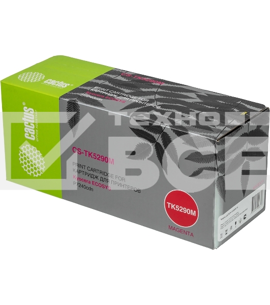 Картридж лазерный Cactus CS-TK5290M пурпурный (13000 стр.) для Kyocera ECOSYS P7240cdn