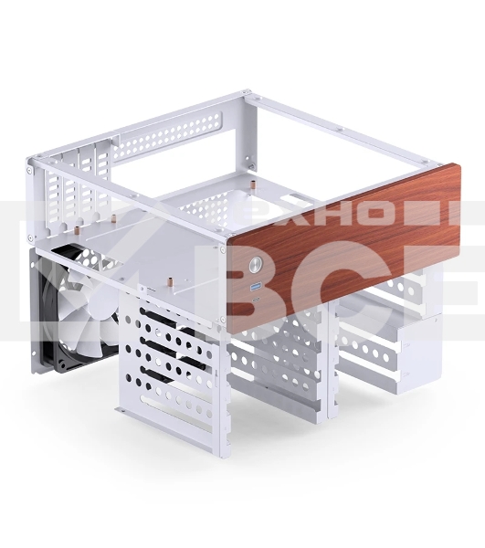 Корпус без блока питания JONSBO N4, Mini-Tower, 1x120mm, 1xUSB-A 3.0 + 1xUSB-C 3.2, SFX PSU Support, mATX, mITX White