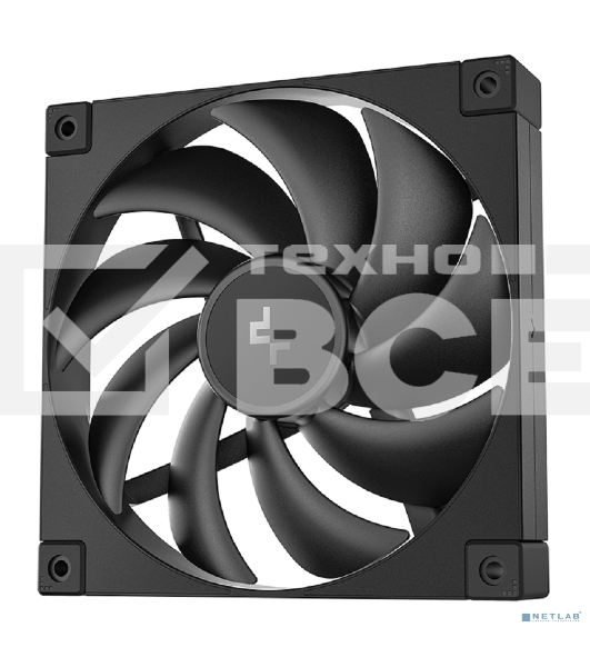 Вентилятор для корпуса DEEPCOOL FD14 черный, 140 мм, 1650 об/мин, 25.6 дБ, 4 pin