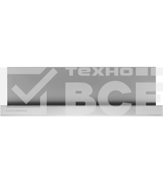 Вытяжка встраиваемая Kuppersberg Slimlux IV 60 X ширина 55,2 см, отвод/рециркуляция, 550 м3/час, механическое кнопочное управление, 3 скорости, светодиодное освещение 2х2 Вт, металлические жироулавливающие фильтры, угольный фильтр KF-Y (опция), цвет нержавеющая сталь, корпус серый