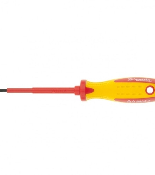Отвертка Matrix Insulated, PH0 x 75 мм, CrMo, до 1000 В, двухкомп. рукоятка