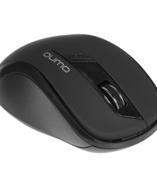 Мышь беспроводная Qumo Office Line Black M78 черный, 1600 dpi, радиоканал, USB, кнопки - 6