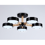 Светильник Ambrella light FL4828/5 BK черный 3000K-6400K 65W D580*160 (ПДУ ИК), фото6