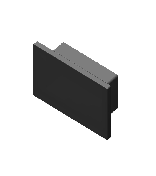Заглушка для профиля GP8370 BK черный 15.7*12