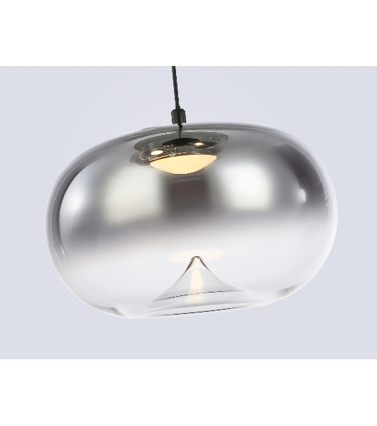 Подвесной светодиодный светильник Ambrella light LH11099/3 BK/SM черный/дымчатый 12W 3000K D350*1505