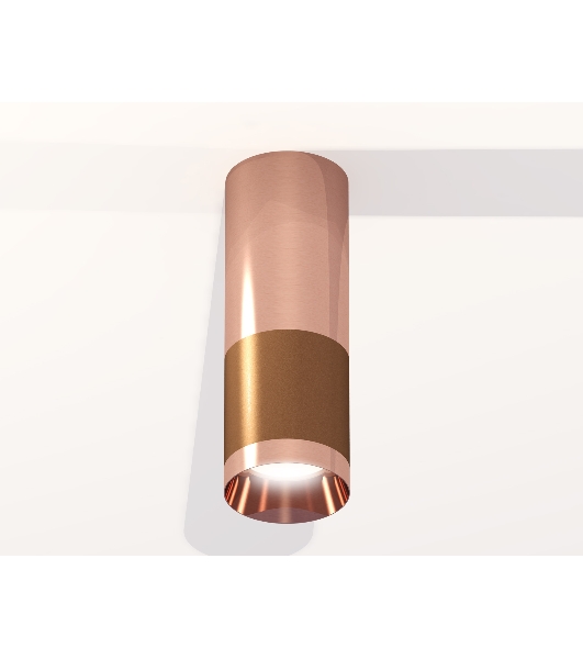 Светильник Ambrella Light XS6304090 SCF/PPG кофе песок/золото розовое полированное MR16 GU5.3 (C6304, C6326, A2010, N6135)